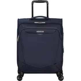 Maleta de Cabina American Tourister SummerRide Spinner 55cm/ 55x40x23cm/ 4 Ruedas/ Azul Marino