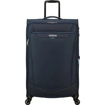 Maleta Grande American Tourister SummerRide Spinner 80cm/ 80x48x30cm/ 4 Ruedas/ Azul Marino