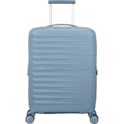 Maleta de Cabina American Tourister FastForward Spinner Expansible 55cm/ 55x40x23cm/ 4 Ruedas/ Azul