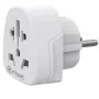 Enchufe Universal Muvit For Change MCADP0007/ 1 Toma de Corriente/ Blanco