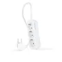 Regleta Nanocable 10.38.0003-NS/ 3 Tomas de Corriente/ Cable 1.4m/ Blanca