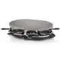 Parrilla Princess Stone 8 Oval & Raclette 162720/ 1200W/ Tamaño 430*300mm