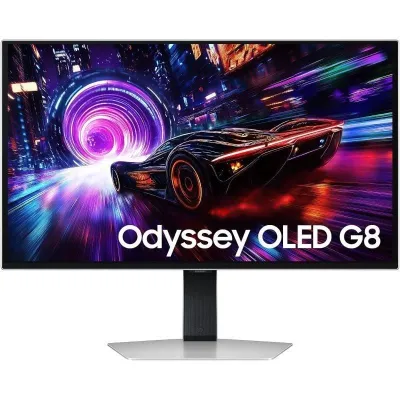 Monitor Gaming Samsung Odyssey OLED G8 G81SF S27FG810SU 27'/ 4K/ 0.03ms/ 240Hz/ QD-OLED/ Regulable en altura/ Plata