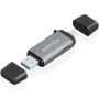 Lector de Tarjetas Externo Aisens ASCR-2AC11-GR/ USB 3.1