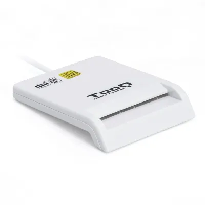 Lector de DNI TooQ TQR-210W/ USB 2.0/ Blanco