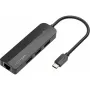 Hub USB Tipo-C Vention TGOBB/ 3xUSB/ 1xRJ45/ 1x Micro B PD