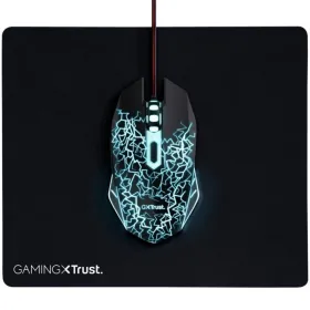 Pack Gaming Trust Gaming 24752/ Ratón Óptico + Alfombrilla