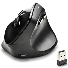 Ratón Vertical Inalámbrico NGS EVO Moksha/ Batería recargable/ Hasta 2400 DPI