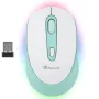 Ratón Inalámbrico NGS Smog Mint-RB/ Batería recargable/ Hasta 2400 DPI/ Verde Menta