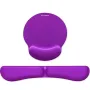 Pack de Reposamuñecas y Alfombrilla Ergonómica Subblim Ergo MemoryFlex/ Púrpura
