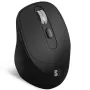 Ratón Ergonómico Inalámbrico Subblim Comfort Ergo Dual Battery/ Batería recargable/ Hasta 2400 DPI/ Negro