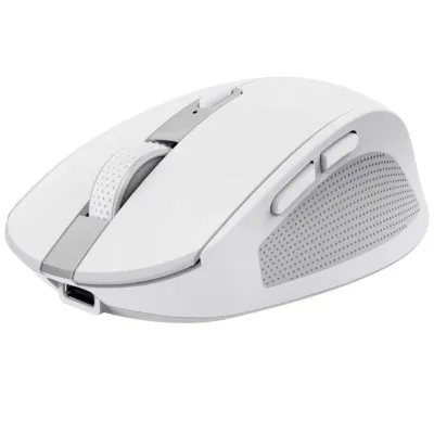 Ratón Inalámbrico Trust Ozaa Compact Wireless/ Batería recargable/ Hasta 3200 DPI/ Blanco
