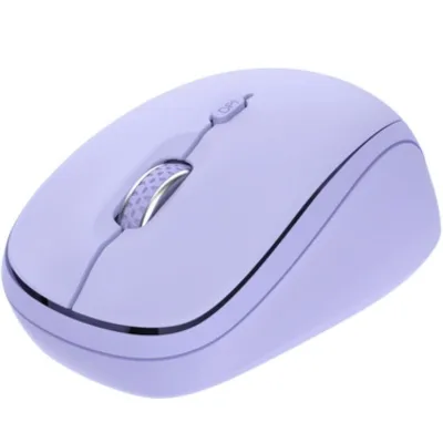 Ratón Mini Inalámbrico Trust Yvi+ Multidispositivo/ Hasta 1600 DPI/ Púrpura