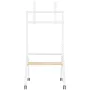 Soporte de Suelo con Ruedas Aisens FT86FE-331 para TV de 37-86'/ hasta 50kg