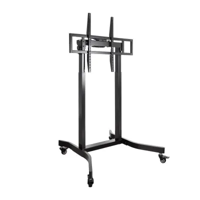 Soporte de Suelo Eléctrico con Ruedas TooQ FSM02-B para TV 55-100'/ hasta 120kg