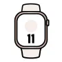 Apple Watch Series 11/ GPS/ Cellular/ 42mm/ Oro Rosa/ Correa Deportiva Rosa Rubor (S/M)