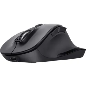 Ratón Ergonómico Inalámbrico Trust Fyda Multidispositivo/ Batería recargable/ Hasta 2400 DPI