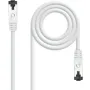 Cable de Red RJ45 SSTP Nanocable 10.20.2000-W Cat.8.1/ 50cm/ Blanco