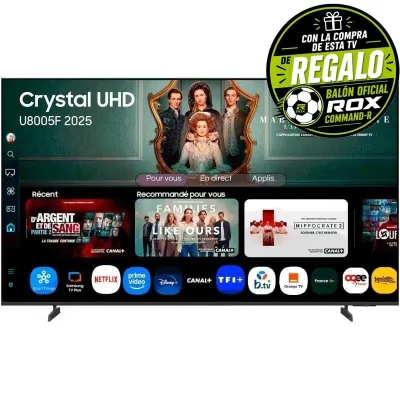 Televisor Samsung Crystal UHD U8005F TU65U8005FU 65'/ UltraHD 4K/ Smart TV/ WiFi
