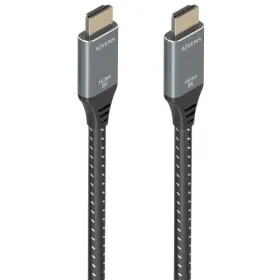 Cable HDMI 2.1 8K Aisens A150-0876/ HDMI Macho - HDMI Macho/ 5m/ Gris y Negro