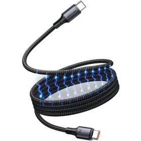 Cable Magnético USB 2.0 Tipo-C 5A Vention TSABG/ USB Tipo-C Macho - USB Tipo-C Macho/ Hasta 240W/ 480Mbps/ 1.5m/ Negro