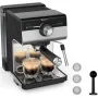 Cafetera Expreso Krups Authentic+ XP384E10/ 1450W/ 15 Bares/ Plateada