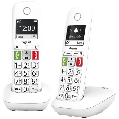 Teléfono Inalámbrico Gigaset E290/ Pack DUO/ Blanco