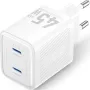 Cargador de Pared GaN Vention FEFW0-EU/ 2xUSB Tipo-C/ 45W