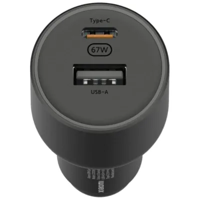 Cargador de Coche Xiaomi 67W USB-A Tipo-C/ 1xUSB-A/ 1xUSB Tipo-C/ 67W
