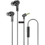 Auriculares Intrauditivos Qubo EB-100/ con Micrófono/ Jack 3.5/ Negros