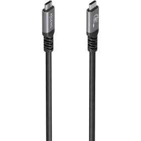 Cable USB 3.2 Tipo-C Aisens A107-0991/ USB Tipo-C Macho - USB Tipo-C Macho/ Hasta 60W/ 5Gbps/ 7m/ Negro