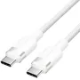 Cable USB 2.0 Tipo-C 3A Vention TRDWF/ USB Tipo-C Macho - USB Tipo-C Macho/ Hasta 60W/ 480Mbps/ 1m/ Blanco