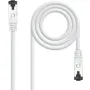 Cable de Red RJ45 SSTP Nanocable 10.20.2001-W Cat.8.1/ 1m/ Blanco