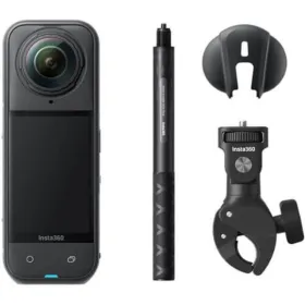 Cámara Digital Deportiva Insta360 X5 Vista múltiple motero Kit/ 8K/ Ángulo de visión 360º/ Negra