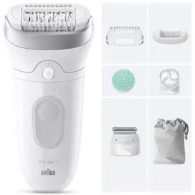 Depiladora Braun Silk Epil SkinSpa7 7-081/ con Batería/ 6 Accesorios
