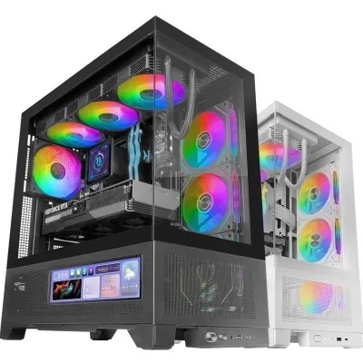 Caja Gaming Semitorre Mars Gaming MC-LCDX