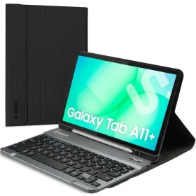 Funda con Teclado Subblim KeyTab Pro BT para Tablets Samsung Galaxy A11+/ Negra