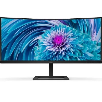 Monitor Profesional Ultrapanorámico Curvo Philips 346E2CUAE 34'/ WQHD/ Multimedia/ Regulable en altura/ Negro