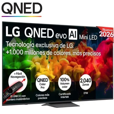 Televisor LG QNED evo AI QNED83B Mini LED 85QNED8EB3A 85'/ Ultra HD 4K/ Smart TV/ WiFi