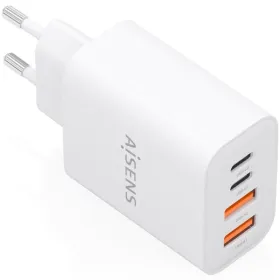 Cargador de Pared GaN Aisens A110-1027/ 2xUSB Tipo-C/ 2xUSB/ 32W/ Blanco