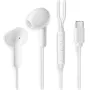 Auriculares Intrauditivos NGS Cross Glide/ con Micrófono/ USB Tipo-C/ Blancos