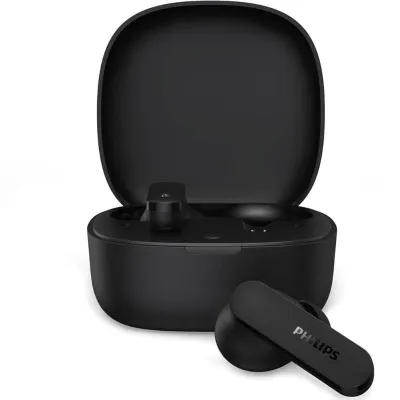 Auriculares Bluetooth Philips TAT2100BK con estuche de carga/ Autonomía 8h/ Negros