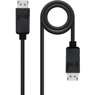 Cable DisplayPort 1.4 8K Nanocable 10.15.2801/ DisplayPort Macho - DisplayPort Macho/ 1m/ Certificado/ Negro