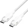Cable USB 2.0 Tipo-C 3A Vention TRDWF/ USB Tipo-C Macho - USB Tipo-C Macho/ Hasta 60W/ 480Mbps/ 1m/ Blanco