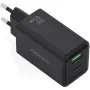 Cargador de Pared GaN Aisens ASCH-65W3P073-BK/ 2xUSB Tipo-C/ 1xUSB/ 65W/ Negro