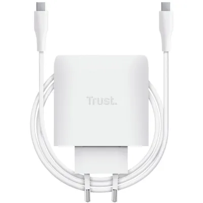 Cargador de Pared GaN Trust Maxo 65W/ 1xUSB Tipo-C/ Incluye Cable USB Tipo-C/ 65W