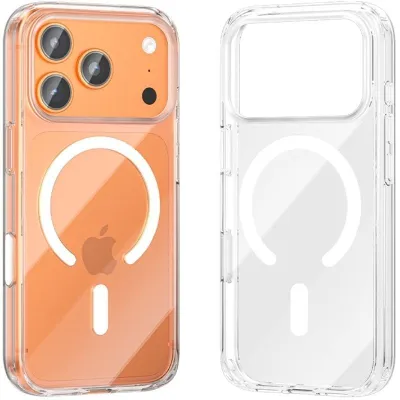 Funda Dura con Magsafe Vention Concise Impact KVBTCB-30/ Compatible con iPhone 17 Pro/ Transparente
