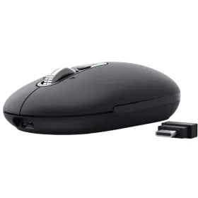Ratón Inalámbrico Trust Seron 26018/ Batería recargable/ Hasta 3200 DPI/ Negro