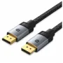 Cable DisplayPort 2.1 16K Vention HGBHI/ DisplayPort Macho - DisplayPort Macho/ 3m/ Gris