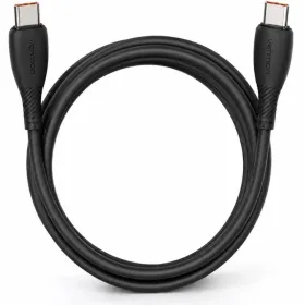 Cable USB 2.0 Tipo-C Vention TRWBF/ USB Tipo-C Macho - USB Tipo-C Macho/ Hasta 100W/ 480Mbps/ 1m/ Negro